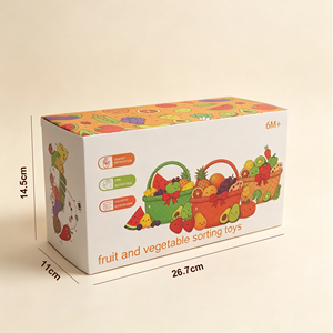 El Mejor Juguete de Peluche Montessori para Clasificar Frutas y Verduras por Color, Juguetes Sensoriales para Bebés, Figura de Acción, Juguetes Educativos Sensoriales para Niños - Product Image 2