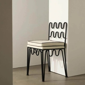 Sillas de Comedor de Hierro Estilo Francés, Diseño <span class=keywords><strong>Retro</strong></span> Creativo, <span class=keywords><strong>Muebles</strong></span> de Estilo Antiguo para el Hogar y el Ocio - Product Image 4