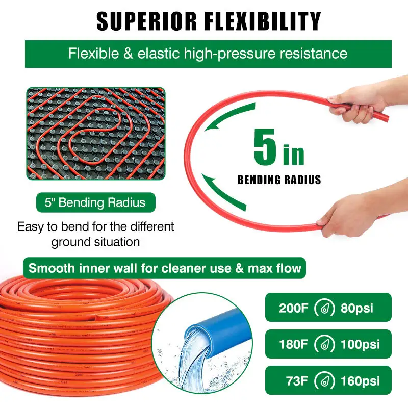 IFAN Manufacture Floor Heating Pipe OEM Plastic Tube PEXA PEXB PERT Pipe Flexible Composite Pex Tube Plumbing Pex Al Pex Pipe