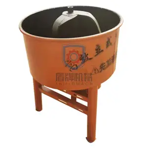 Vertical Flat Mouth Mixer Forced Concrete Storage Tank Cement Mortar Small Pan Mixer Machine