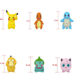 Hot Bán PVC Vinyl Túi Quái Vật Đồ Chơi <span class=keywords><strong>Squirtle</strong></span> Và Bulbasaur Con Số Bí Ẩn Hộp Cho Trẻ Em Và Cho Pokemon Những người đam mê - Product Image 2
