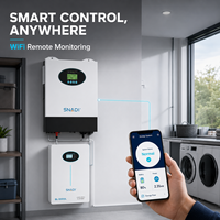 Système d'énergie solaire hybride hors réseau SNADI 3KW 5KW 10KW 20KW, ensemble complet pour l'alimentation électrique domestique sur toit