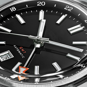 Đồng hồ cơ tự động Miyota 9075 GMT, mặt kính Sapphire, có thể tùy chỉnh logo, số lượng đặt hàng tối thiểu thấp, kèm hộp, dành cho nam - Product Image 2