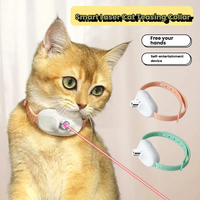 Collar Láser Inteligente para Mascotas, Juguete Interactivo Automático para Gatos, Luz Láser LED de Manos Libres para Perros y Gatos, Recargable por USB