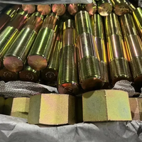 Yellow color zinc Coating Thread Rod 1/2, 3/8, 5/8 ,7/8 ,1-1/2 ,1-1/4 ,1-3/8 Yellow Color Zinc Stud Bolt for heavy Industry