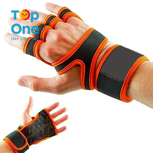 Guantes de entrenamiento de levantamiento de pesas Top One Woman con soporte de muñeca personalizado Fitness levantamiento de pesas hombres mujeres guantes de gimnasio - Product Image 3