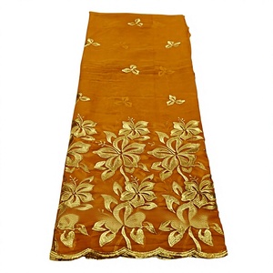 Tela de voile de algodón peinado de alta calidad, transpirable, bordada, tradicional, multicolor, túnica sudanesa para mujer, lafaya. - Product Image 2