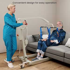 Silla de Transferencia Médica Eléctrica Plegable, Elevador de Pacientes con Eslinga para Ancianos, Fácil Almacenamiento, Alta Resistencia, Capacidad de 440 Libras - Product Image 3