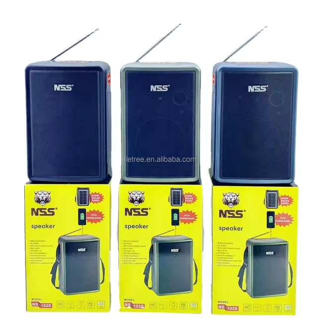 For NS-102S Party System Wirelessly Stream Rechargeable Plastic High-Power Disco-LED Light-up BT Speaker Portable FM Radio