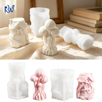 Quallen-Baumstumpf-Haus Silikonform DIY Aromatherapie Gips-Handwerk Ornament Epoxidharz-Gießform Unregelmäßige Form