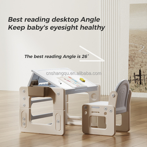 Nhựa Chiều Cao Có Thể Điều Chỉnh Nâng Chế Độ Nghiên Cứu Đa Chức Năng Xây Dựng Khối Bảng Và Vẽ Bảng Trẻ Em Bàn Và Ghế - Product Image 3