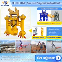 Pompa Lumpur Hidrolik Submersible untuk Penggalian Pasir Sungai, Pompa Pengaduk Lumpur Aliran Tinggi