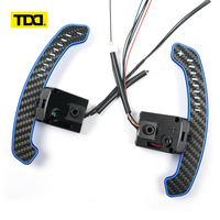 Palancas de Cambio de Estilo Deportivo TDD LED Magnéticas de Fibra de Carbono y Aleación de Aluminio para Volante de Infiniti QX50 QX60 (2015-2021)