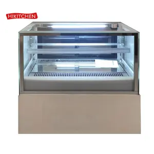 Tabletop Logo Personalizado Exibição Comercial Bolo Sanduíche Geladeira Showcase Refrigerado Geladeira Pastry Display Cabinet