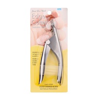 Professionnel haute qualité réglable en acier inoxydable fausse pointe acrylique extension d'ongle coupe-bord tondeuse pour fausse pointe d'art des ongles