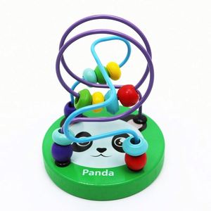 Montessori Mini Wire Roller <b>Puzzle</b> Counting Frames Wooden Educational Circle Bead Maze Toys for Baby Toddler Kids Boys & Girls - Product Image 6