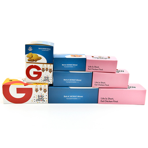 Tùy Chỉnh Cấp Thực Phẩm Giấy Bao Bì Pháp Chiên Gà Hộp Nhanh Chóng Bao Bì Thực Phẩm Hộp Cho Bánh Hamburger - Product Image 2