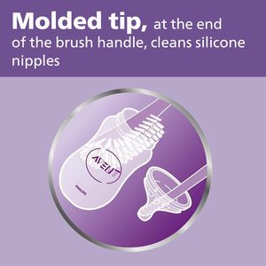 Sunshine สำหรับ <span class=keywords><strong>AVENT</strong></span> <span class=keywords><strong>ขวด</strong></span><span class=keywords><strong>นม</strong></span>และแปรงหัว<span class=keywords><strong>นม</strong></span>ไนล่อนพลาสติก SCF-18สีเทาเย็นและสดชื่นแบบพกพา - Product Image 4