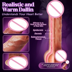 <span class=keywords><strong>Dildo</strong></span> Realistico da 8,6 Pollici con Controllo Remoto APP, 3 Modalità di Spinta, 9 Vibrazioni, Riscaldamento Intelligente, Giocattoli Sessuali per Donne - Product Image 6