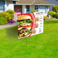 Panneau de jardin personnalisé en Corflute imprimé UV, en plastique ondulé Coroplast, pour décoration extérieure immobilière et paysagère