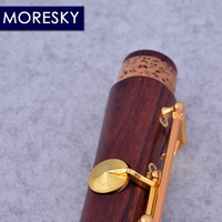 MORESKY Rosewood Professional Clarinet Bb Gold-plated 18 Keys Customizable Mopane Woodwind M151(OEM)