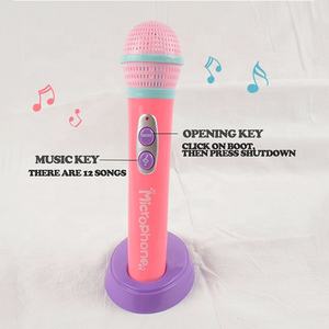 Électronique Éducatif Musical Karaoké Instruments Amplifier Voix En Plastique Enfants <span class=keywords><strong>Jouet</strong></span> <span class=keywords><strong>Micro</strong></span> Avec UN Support - Product Image 3