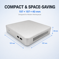Computadora de Escritorio Delgada con Soporte VESA, Core I3 I5 I7 de 4ª a 14ª Generación, 6 Puertos USB, Activación por LAN, Mini PC Empresarial para Oficina