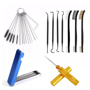 Ensemble de brosses de nettoyage pour pistolet à peinture, 34 pièces, outils métalliques pour aérosol, réparation automobile - Product Image 1