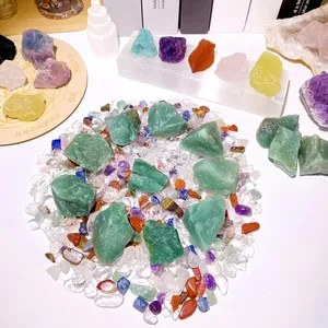 Wholesale Factory Price Green Aventurine Natural <b>Crystal</b> in Love Theme Green Jade <b>Raw</b> <b>Crystal</b> for DIY Feng Shui Style - Product Image 5
