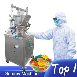 Máquina Industrial para hacer dulces, máquina pequeña para hacer dulces de oso de goma, 20-200 kg/h