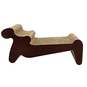 Ecologisch verantwoorde krabpaal voor kittens, van golfkarton, met recyclebaar materiaal. - Product Image 1