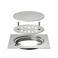 Drain de sol linéaire moderne en acier inoxydable SUS304 avec insert de carrelage invisible pour salle de bain de luxe