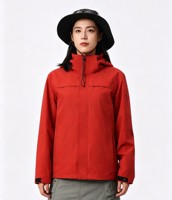 Veste imperméable coupe-vent unisexe pour l'hiver, avec capuche, en tissu extérieur rigide, doublée de polaire intégrée, idéale pour les aventures