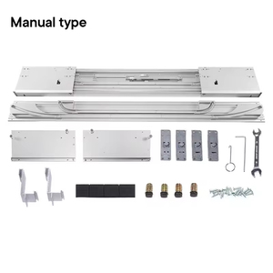 Mécanisme de porte coulissante parallèle robuste, quincaillerie de meuble encastrée coplanaire, système de fermeture amortie en alliage d'aluminium, glissement fluide et silencieux - Product Image 2