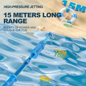 डीसी ग्रीष्मकालीन आउटडोर खिलौना पानी बंदूक बैकपैक 15l बड़ी क्षमता समुद्र तट शूटिंग खेल खिलौने 10 मीटर रेंज पानी दबाव बंदूक - Product Image 3