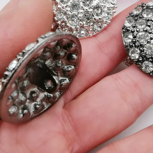 <strong>Custom</strong> <strong>Buttons</strong> <strong>logo</strong> Brand Perfume Metal Rhinestone <strong>Button</strong> Luxury Mink Fur Starry Sky Clothing <strong>Buttons</strong> for Women's Suede Coat - Product Image 3