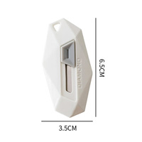 Couteau utilitaire miniature magnétique en forme de diamant, coupe-boîte rétractable pour la découpe d'enveloppes et de colis, papeterie pour étudiants