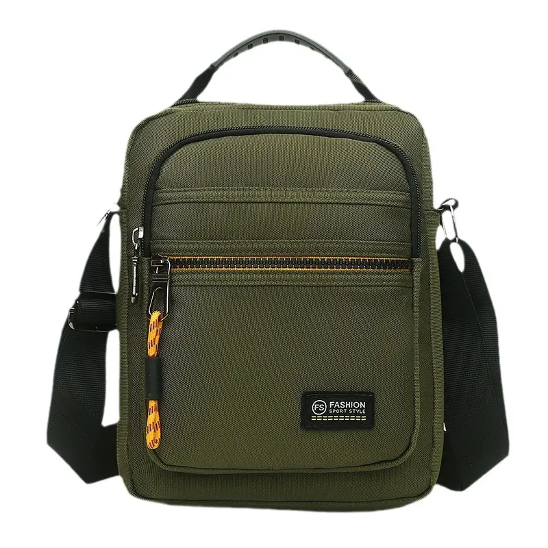 Milefar Original vente en gros nouveau design carré étudiant hommes oxford quotidien téléphone messager épaule sac à bandoulière avec logo personnalisé