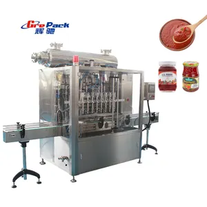 Machine automatique de remplissage de bouteilles de miel de pâte de piment de sauce d'assaisonnement d'huile de poivre haché