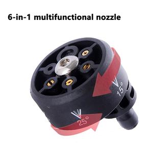 Pistolet de lavage de voiture 6-en-1 à buse réglable, tête de pulvérisation haute pression pour <span class=keywords><strong>tuyau</strong></span> d'<span class=keywords><strong>arrosage</strong></span> et de lavage de voiture - Product Image 1