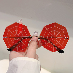 Nuovi <span class=keywords><strong>Occhiali</strong></span> da <span class=keywords><strong>Sole</strong></span> Senza Montatura a Ragnatela con Protezione UV400, Divertenti <span class=keywords><strong>Occhiali</strong></span> per Feste, Spettacoli Teatrali ed Eventi in Costume - Product Image 3