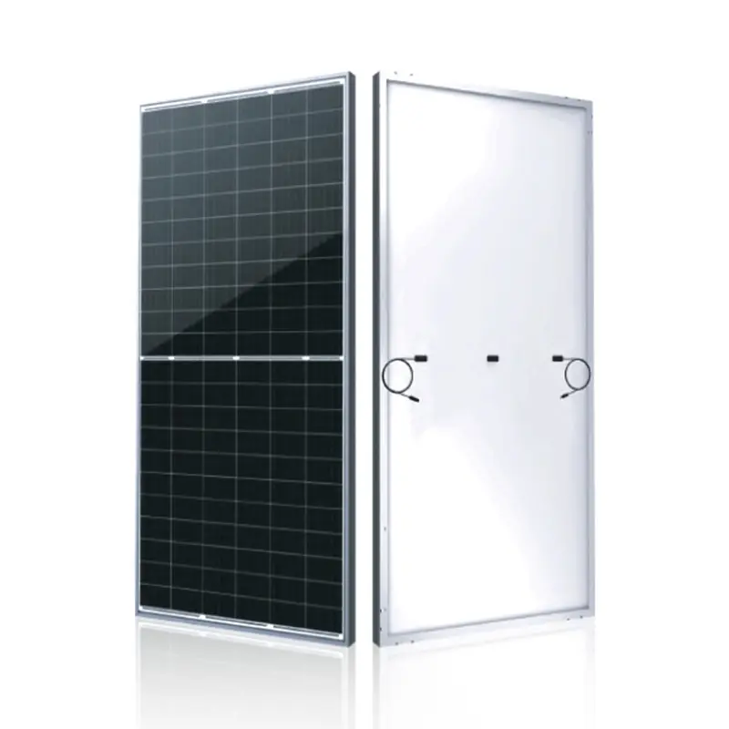 500w 550w 460w N-type 600w Pv Module Cadre Noir Double Verre 182mm Topcon Demi-cellules Conteneur de Stockage de Batterie d'Énergie Solaire