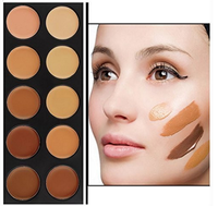 Palette de correcteur de teint en gros, marque privée, 10 couleurs, palette de contouring, correcteur de teint pour le visage, sans cruauté