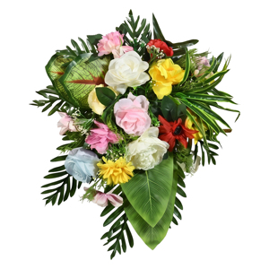 Ramo de Flores Artificiales Mixtas, Guirnaldas Decorativas y Arreglos Florales para Colgar en la Pared, Decoración para el Hogar, Bodas y Eventos - Product Image 1