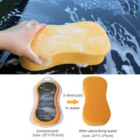 Éponge de nettoyage de voiture compressée hautement absorbante, éponge de lavage en mousse douce pour véhicules