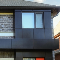 Revestimiento de Pared Exterior Color Negro/Gris Oscuro Plateado, Paneles Compuestos de Aluminio ACP/ACM, Paneles de Pared Impermeables y Tableros de Pared