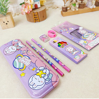 Boîte de prix portable en gros pour enfants, coffret cadeau de fournitures scolaires pour élèves de la maternelle et du primaire, cadeaux de fête, récompenses