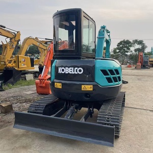Excavadora Kobelco SK50, Brazo Teal, Cabina Negra, Equipo de Construcción Usado - Product Image 2