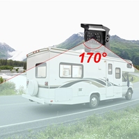 Moniteur DVR pour camion AHD IPS 7 pouces, caméra de voiture 1080P, enregistreur de conduite, double objectif, enregistrement avant/arrière, vision nocturne IR, marche arrière
