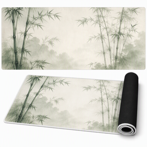 Tapis de bureau gaming étendu avec motif crâne gothique, grand tapis de <span class=keywords><strong>souris</strong></span> antidérapant en caoutchouc naturel, bords cousus, style audacieux et sombre - Product Image 4
